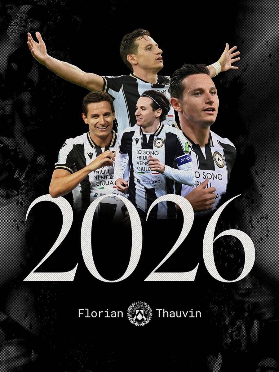 官方：乌迪内斯与队长托万续约到2026年