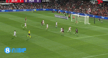 半场-AC米兰5-0珀斯光荣 奥卡福双响17岁科莫托造点+勺子点射